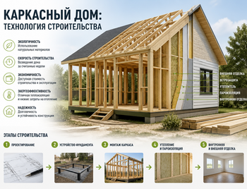 Каркасный дом: технология строительства 
